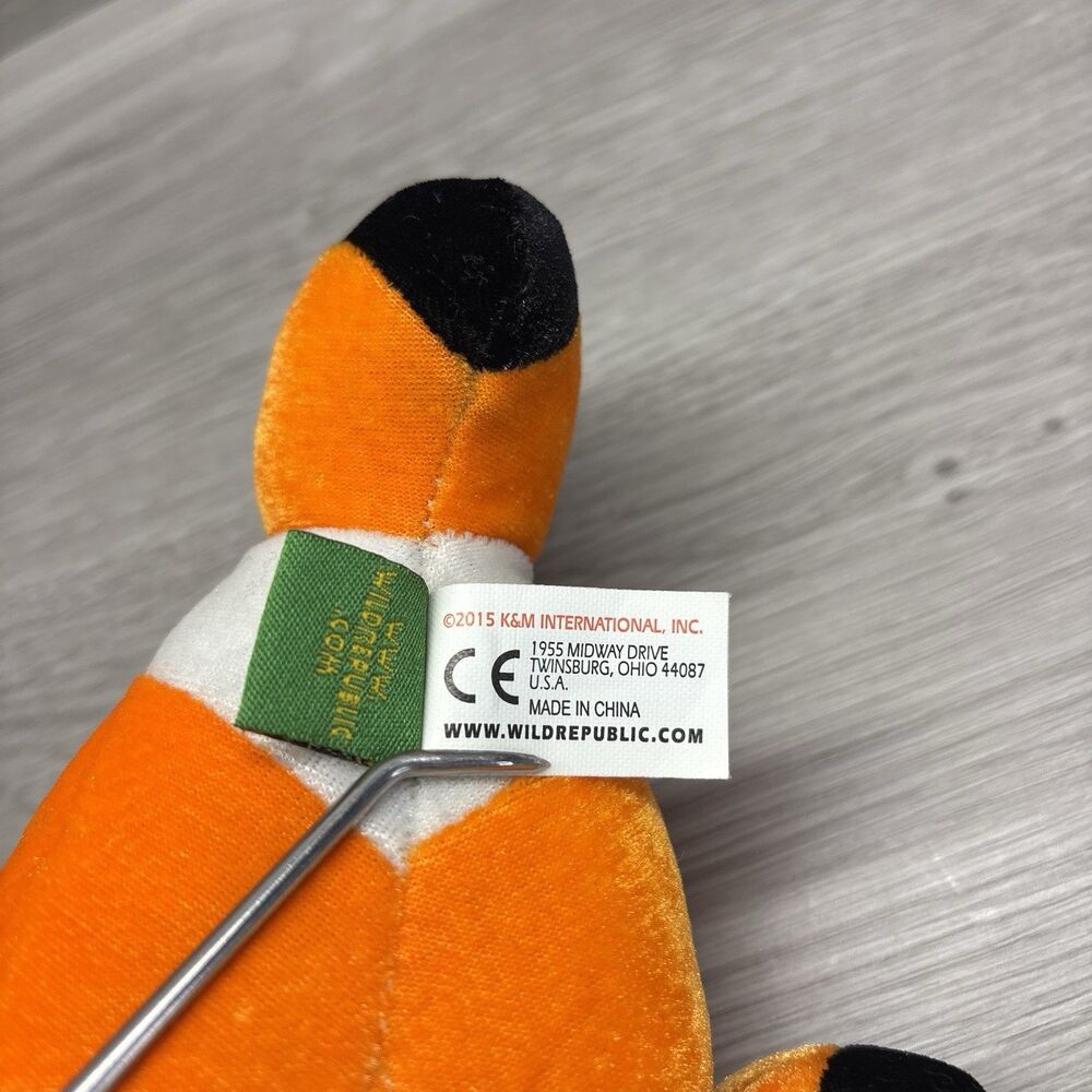 Wild Republic 7" Clownfish Plush Stuffed Animal – Orange Nemo - Style Toy - Picture 8 of 8